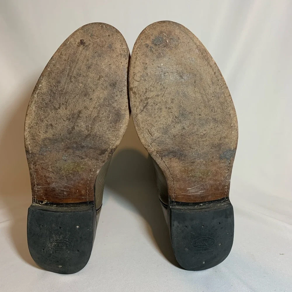 Cowtown size 9 Men’s Basic Roper pull on boots made in Mexico